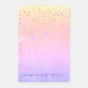 Post-it® Confettis personnalisés d'aluminium de Faux