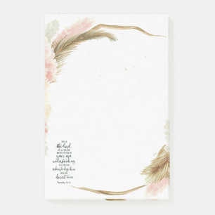 Post-it® Confiance dans le Seigneur floral