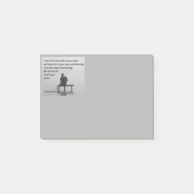 Post-it® Confiance Dans Le Seigneur Ravissant L'Application (Devant)