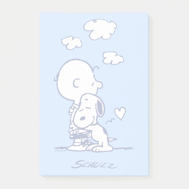 Post-it® Confort et sécurité | Charlie & Snoopy Hug (Devant)