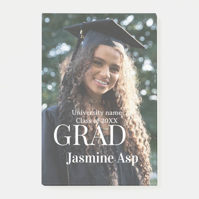 Post-it® Congrats graduate name university name class 20XX (Devant)