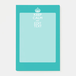 Post-it® Conserver Le Calme Et Votre Texte Accent Turquoise