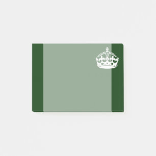 Post-it® CONSERVEZ LE SYMBOLE DE LA COURONNE CALME sur la d