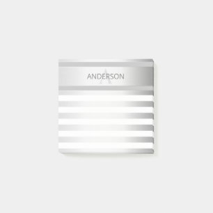 Post-it® Contemporain Faux Argent Ombre Gris
