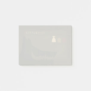 Post-it® Contes de fées minimalistes   les 3 petits porcs