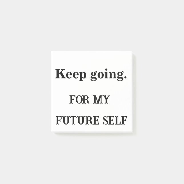Post-it® Continuez - Motivation personnalisée des notes col (Devant)