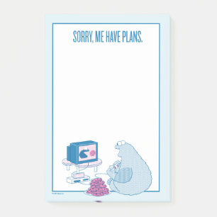 Post-it® Cookie Monster Désolé, J'Ai Des Plans