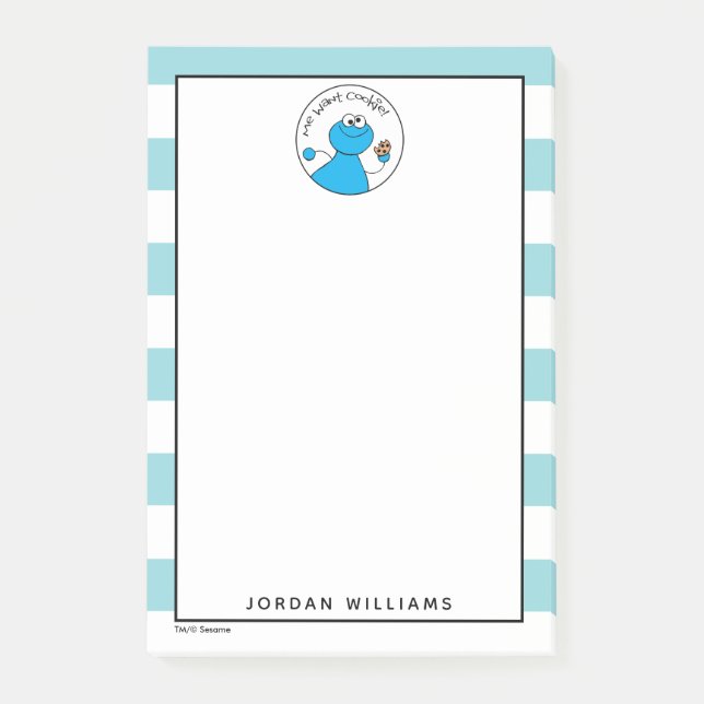 Post-it® Cookie Monster Doodley Graphisme (Devant)