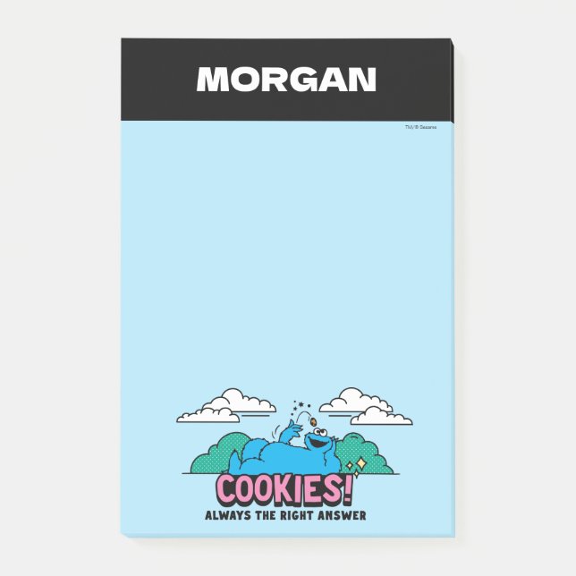 Post-it® Cookie Monster | Les cookies sont toujours la bonn (Devant)