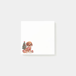 Post-it® Cookies de Noël Dachshund Dog Holiday