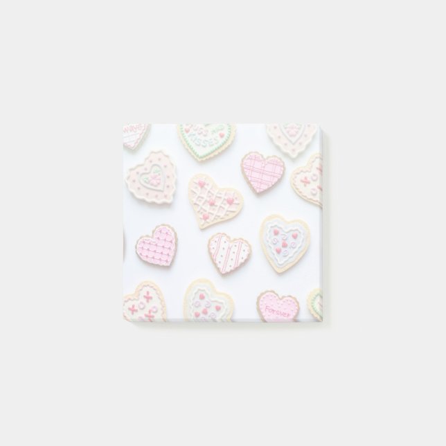 Post-it® Cookies en forme de coeur pour la Saint-Valentin (Devant)