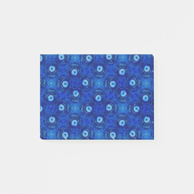 Post-it® Cool, art numérique moderne de bleu mauvais oeil m (Devant)