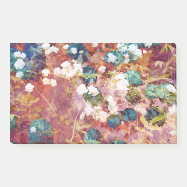 Post-it® Cool, art tendance de motif fleuri romantique (Devant)