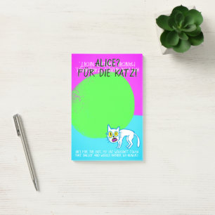 Post-it® Cool Green Alice pour les chats