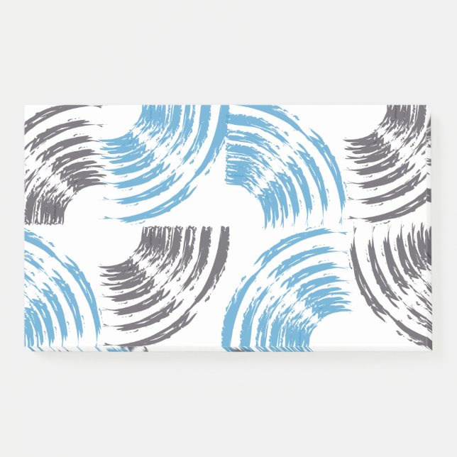 Post-it® Cool, moderne, bleu abstrait tendance (Devant)