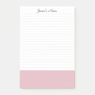 Post-it® Cool Moderne Simple Blanc Colorbloc Rose
