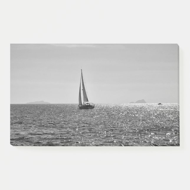 Post-it® Cool photo moderne bateau à voile en été (Devant)