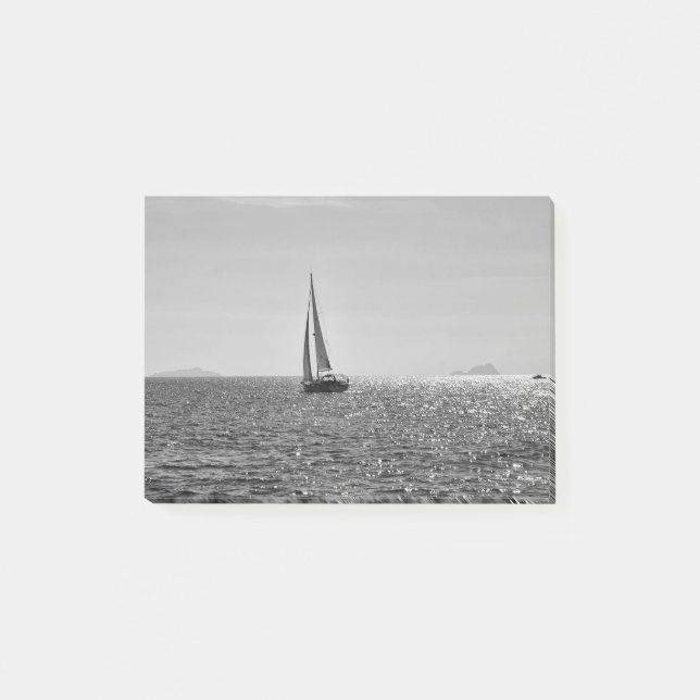 Post-it® Cool photo moderne bateau à voile en été (Devant)