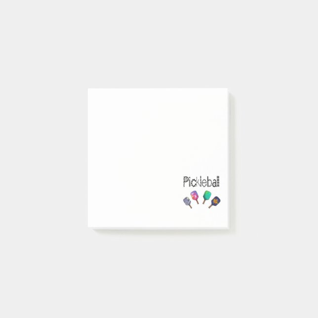 Post-it® Cool Pickleball et Paddles Sports Art (Devant)
