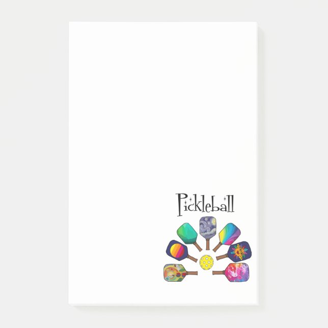 Post-it® Cool Pickleball Paddle Sports Rainbow (Devant)