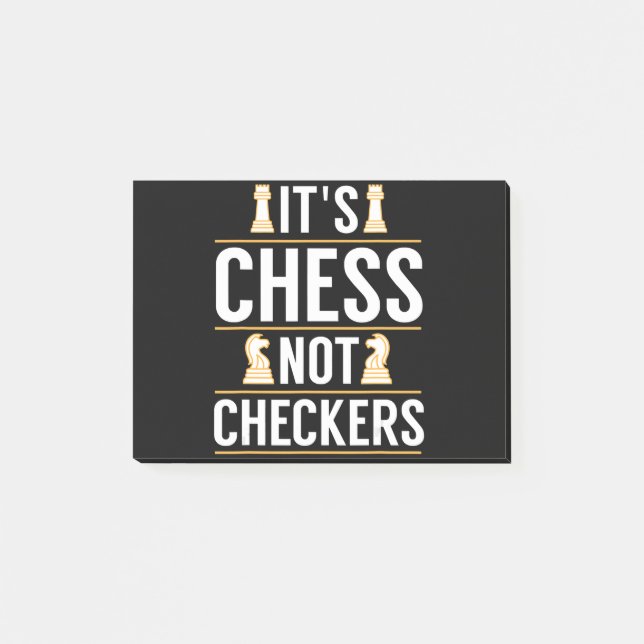 Post-it® cool ses échecs pas checkers chèques joueurs cadea (Devant)