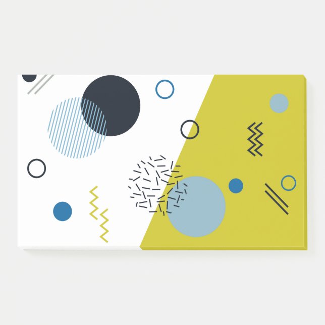 Post-it® Cool, tendance, moderne, vert Memphis (Devant)