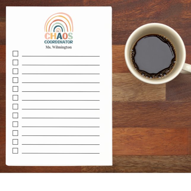 Post-it® Coordinateur Chaos retro boho arc-en-ciel personna (Créateur téléchargé)