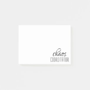 Post-it® Coordinateur du Chaos Texte typographique