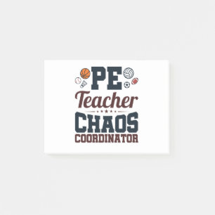 Post-it® Coordinateur PE Teacher Chaos