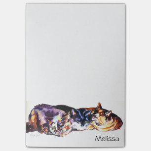 Post-it® Copie "de trio faisant une sieste de chat"