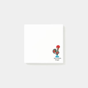 Post-it® Coq traditionnel du Portugal en noir