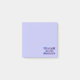 Post-it® Coque du Manic Mondays Post It Notes / Purple
