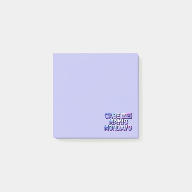 Post-it® Coque du Manic Mondays Post It Notes / Purple (Devant)