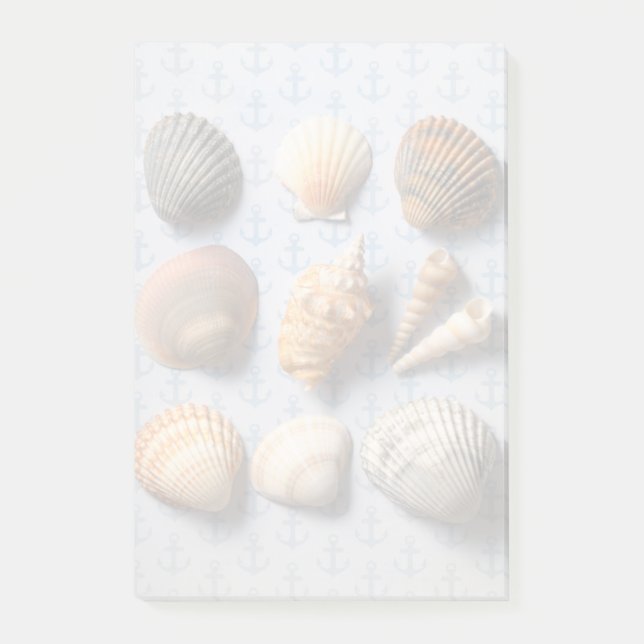 Post-it® Coquillages sur le contexte d'Ancre (Devant)