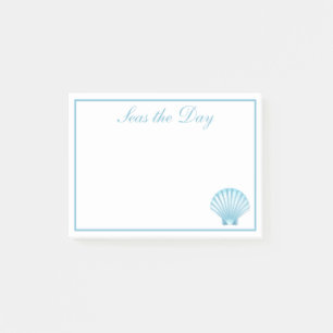 Post-it® Coquille Nautique Blue Seashell Beach Motivation