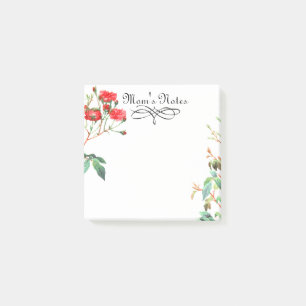 Post-it® Coral Rose Floral Garden Aquarelle Vintage 3x3