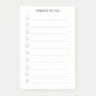 Post-it® Corbeille Paws Personnalisé Les Choses À Faire Pos