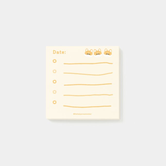 Post-it® Corgi (Devant)