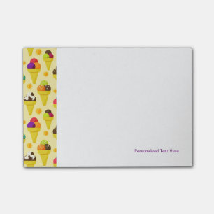 Post-it® Cornets de crème glacée colorés de bande dessinée