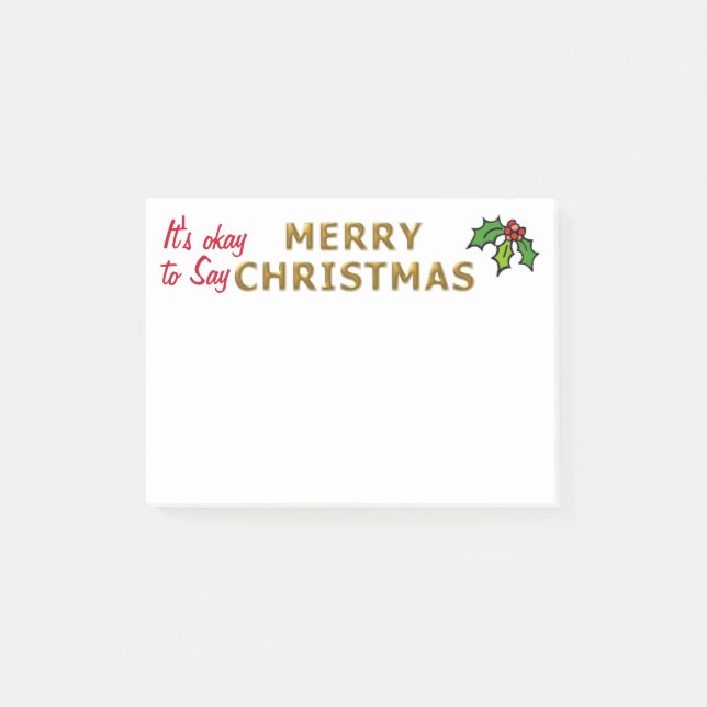 Post-it® Correct pour dire le Joyeux Noël (Devant)