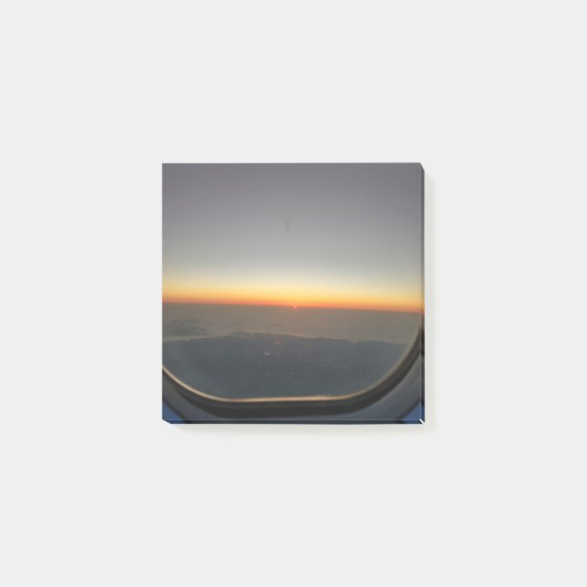 Post-it® coucher de soleil dans l'avion (Devant)