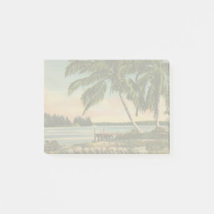 Post-it® Coucher de soleil de brise tropicale vintage de co
