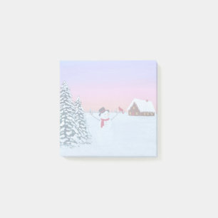 Post-it® coucher de soleil hivernal