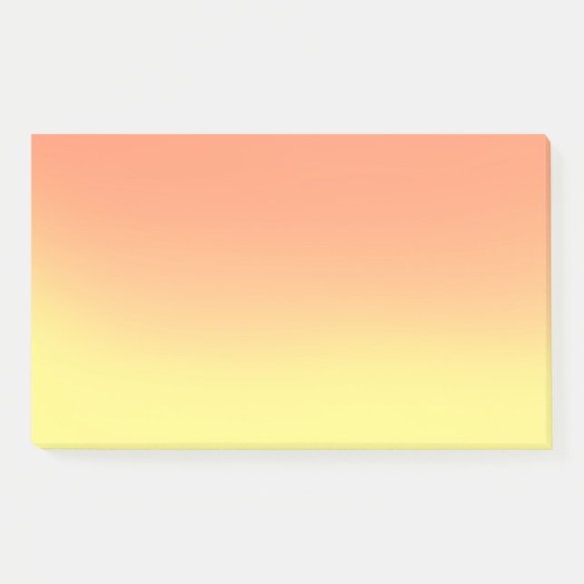 Post-it® Coucher de soleil ombre jaune orange (Devant)