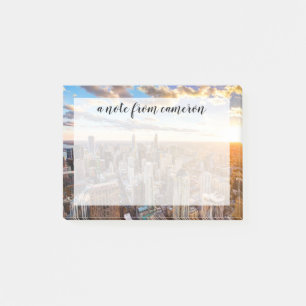 Post-it® Coucher de soleil sur Chicago