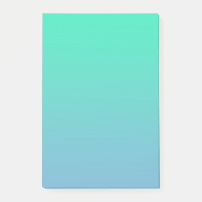 Post-it® Couleur Bleu Vert (Devant)