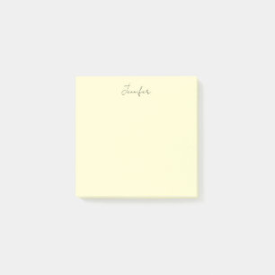 Post-it® Couleur crème élégant moderne minimaliste nom simp