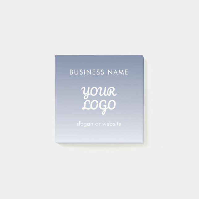 Post-it® Couleur de dégradé modifiable de votre logo (Devant)