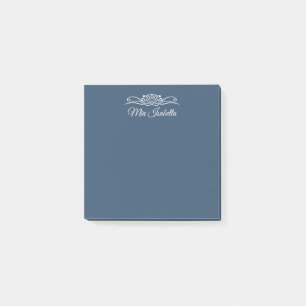 Post-it® Couleur de tendance - Nom bleu grave