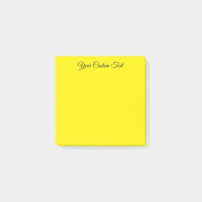 Post-it® Couleur du Modèle de texte personnalisé  (Devant)